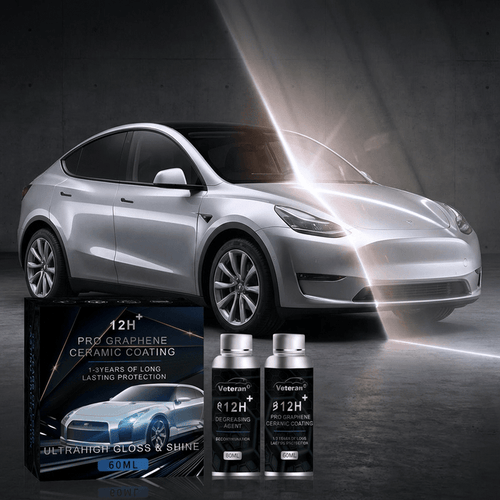 12H Graphene Ceramic Coating & Degreaser Kit | Mirror Shine & Hydrophobic - Tesery Official Store