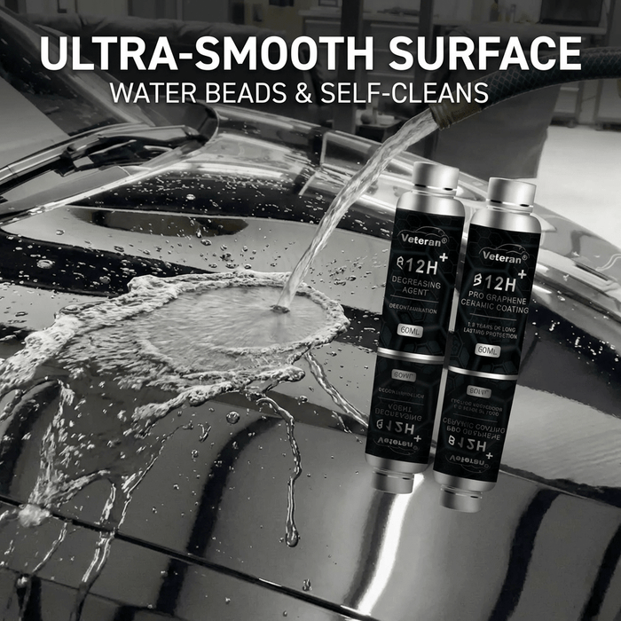 12H Graphene Ceramic Coating & Degreaser Kit | Mirror Shine & Hydrophobic - Tesery Official Store