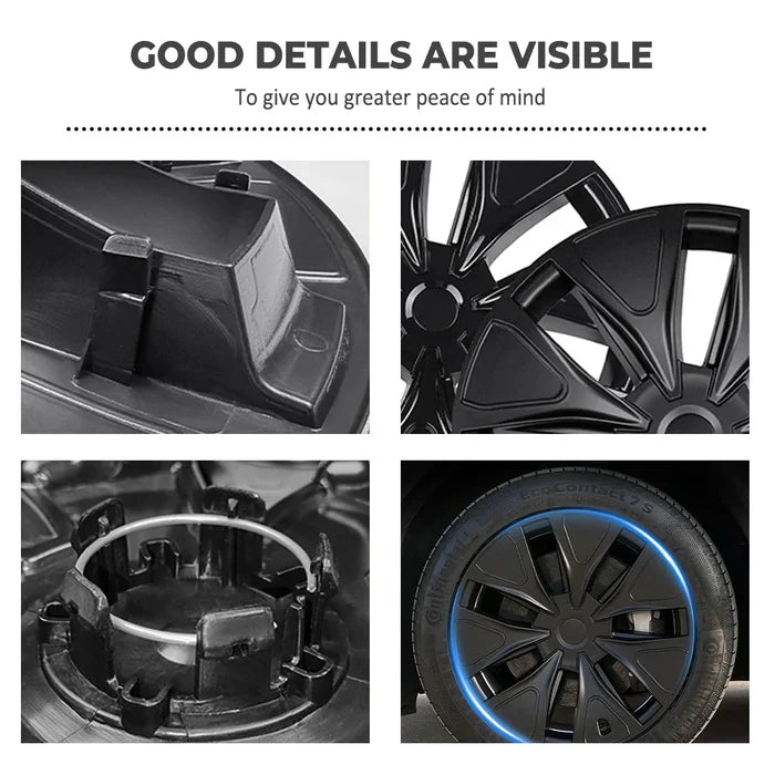 19" Machina 2.0 Wheels Covers for Model YL 2026+ | Seven-Spoke Style - Tesery Official Store