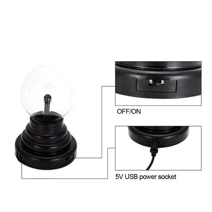 3 Inch Magic Plasma Ball Lamp