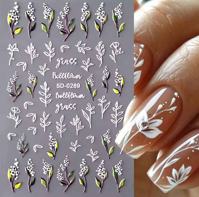 5D Flower Nail Stickers