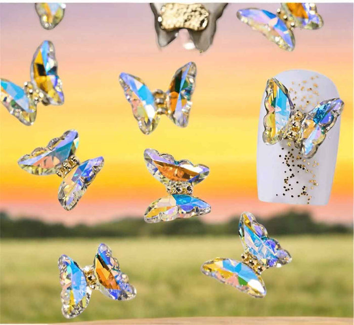 AB Crystal Butterfly Rhinestones Nail art accessories
