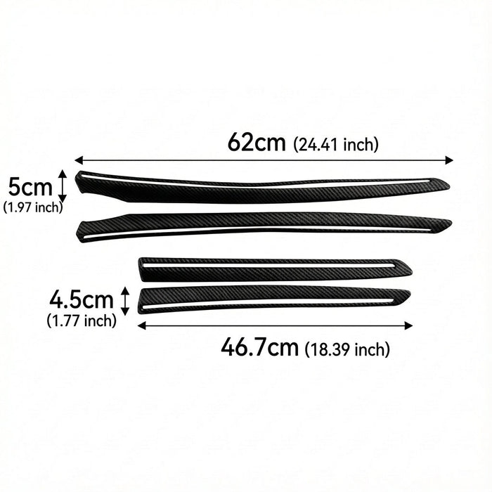 ABS Interior Door Panel Upper Trim Covers (4Pcs) for Tesla Model Y Juniper - Tesery Official Store