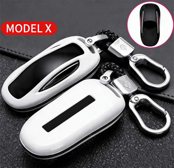 For Model X (With Side Buttons) / Glossy White