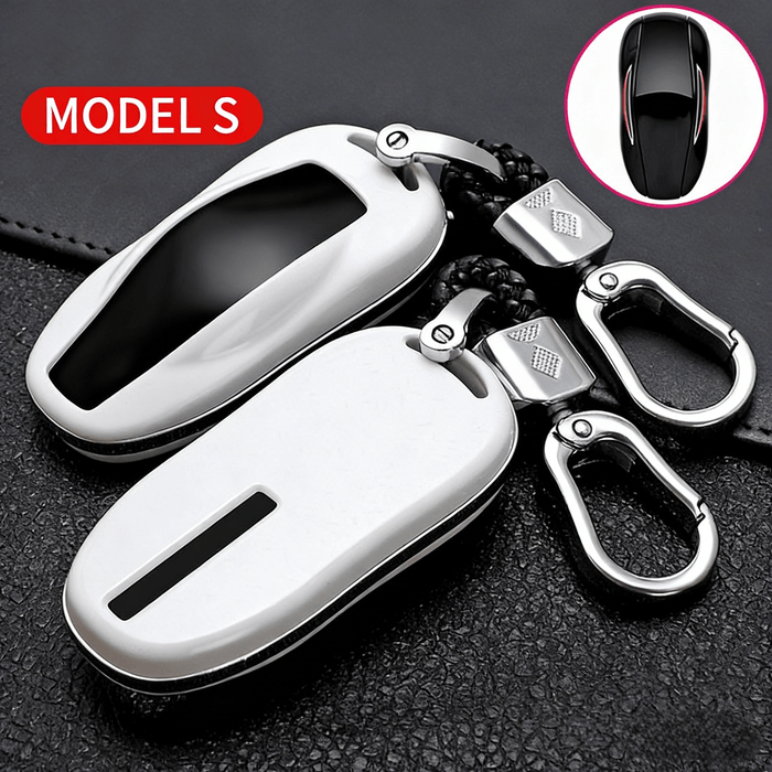 For Model S (No Side Buttons) / Glossy White