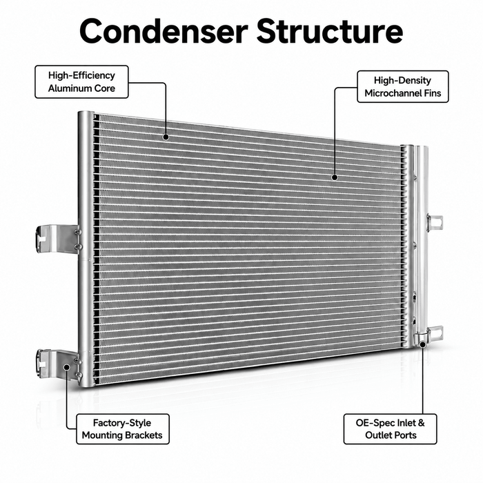 A/C Condenser for Tesla Model 3 2017–2020 (1077083-00-B) - Tesery Official Store