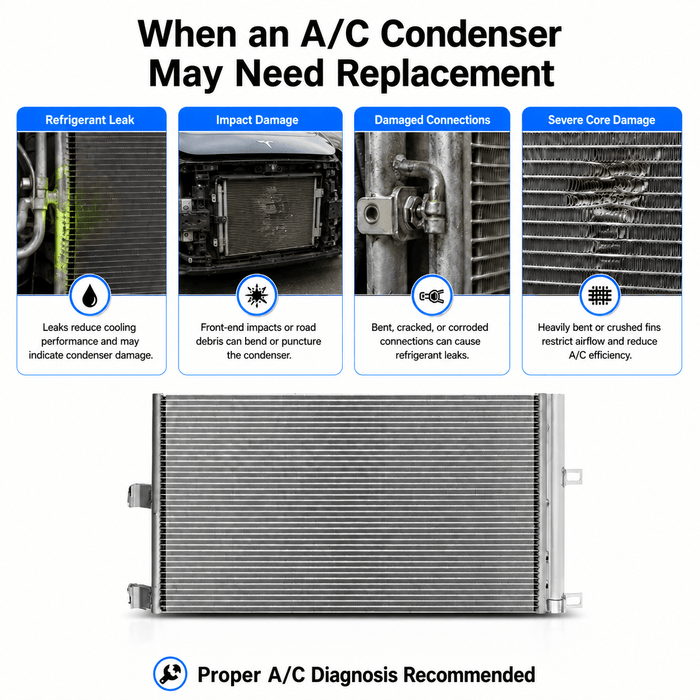 A/C Condenser for Tesla Model 3 2017–2020 (1077083-00-B) - Tesery Official Store