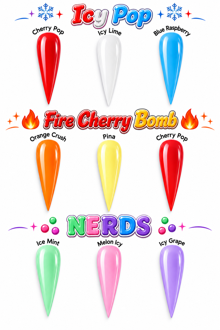 Acrylic Nail Powder Trio Sets – Bomb Pop Trios | Drip Lab