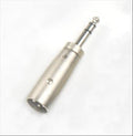 Adattatore spina XLR 3 poli - spina Jack 6,3 mm stereo in metallo HY4843 Master Audio - TechSoundSystem.com