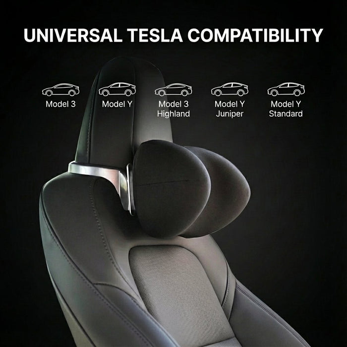 Adjustable SPA Memory Foam Headrest - 10cm Vertical Adjustment for Model 3/Y - Tesery Official Store