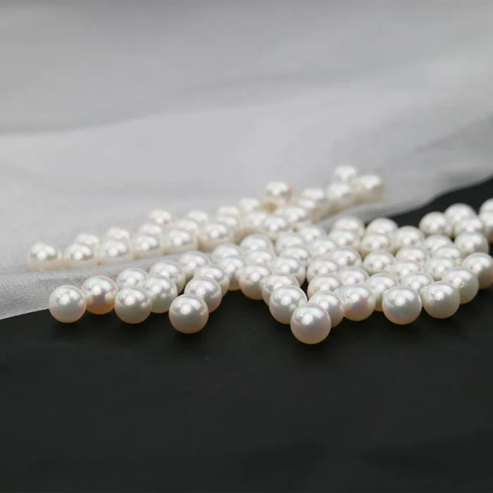 Akoya Seawater Baroque Pearl Hook Earrings - Women K18 White Gold Small Ear Stud Earring, Wedding
