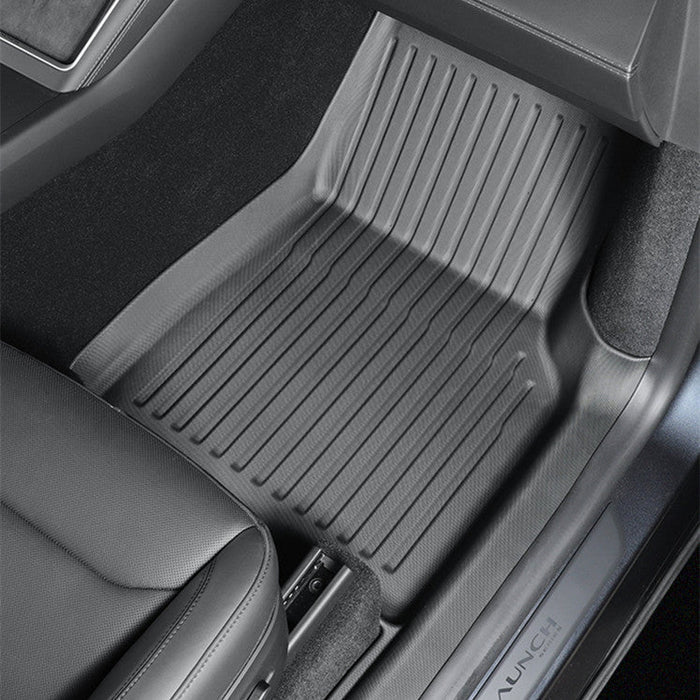 All Weather TPE Floor Mats with Door Sill Protector for Model 3 Highland - Tesery Official Store