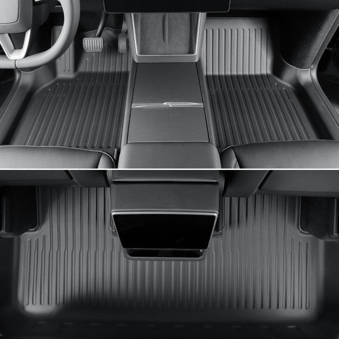 All Weather TPE Floor Mats with Door Sill Protector for Model Y Juniper - Tesery Official Store