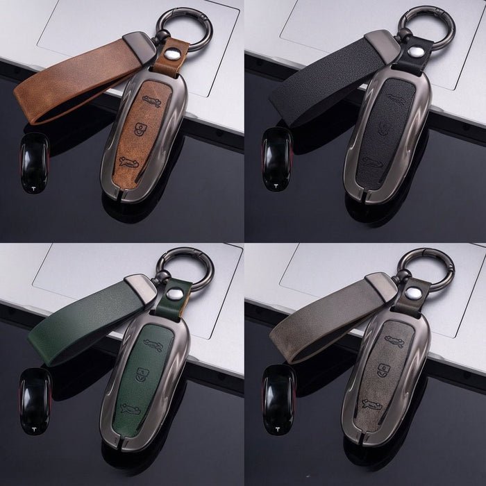 Alloy Key Fob Cover for Tesla Model 3 / Y / S / X – All - Cover Protection - Tesery Official Store