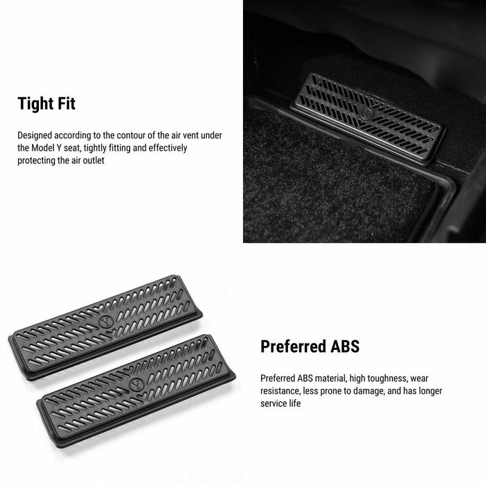 Backseat Air Vent Cover for Tesla Model Y 2021-2024 (2pcs) - Tesery Official Store