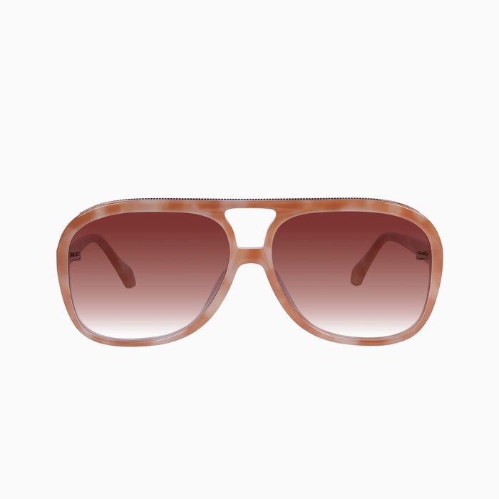 Pastel Tort w. Gold Metal / Dark Orange Gradient Lens