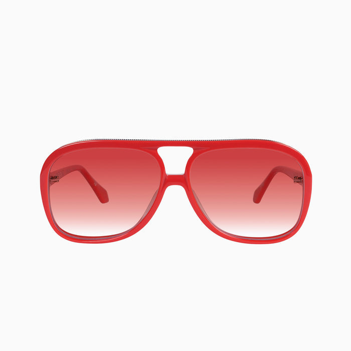 Red w. Gold Metal / Red Gradient lens