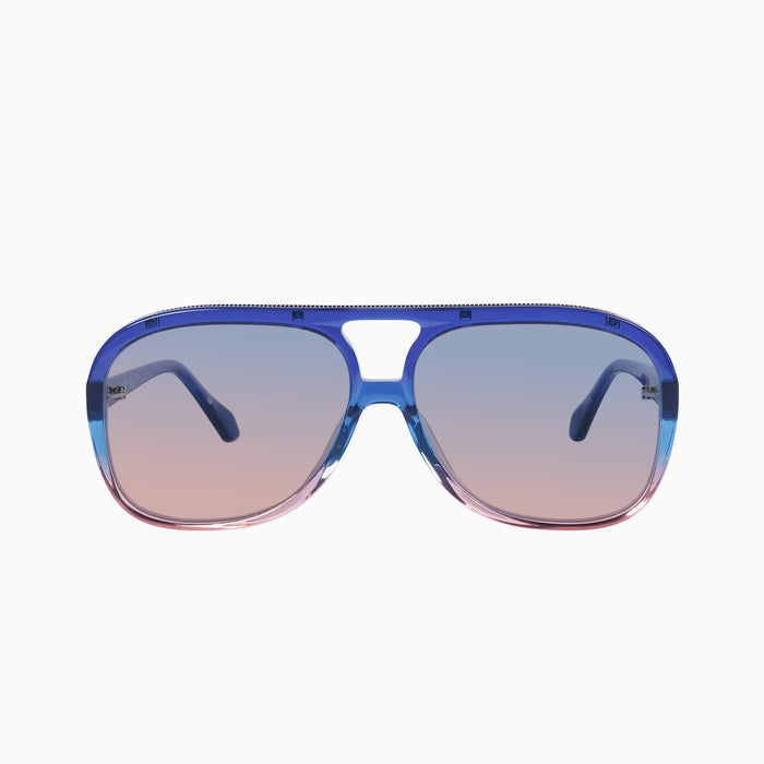 Blue Fade To Rose w. Gold Metal / Blue To Rose Gradient lens
