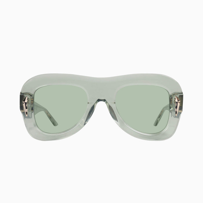 Transparent Sage w. Gold Metal / Light Green Lens