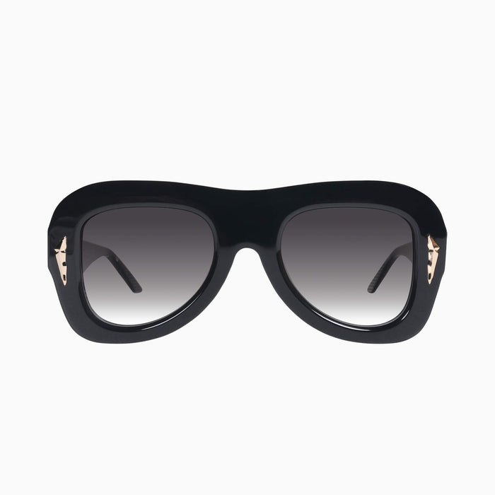 Gloss Black w. Gold Metal / Black Gradient Lens