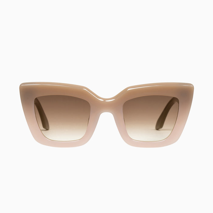 Toffee Fade to Ivory / Brown Gradient Lens