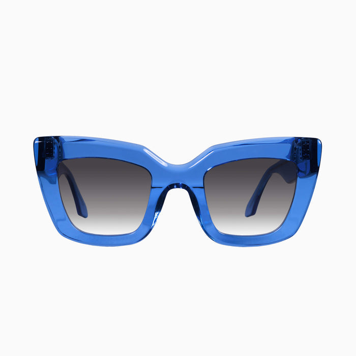 Transparent Blue / Black Gradient Lens