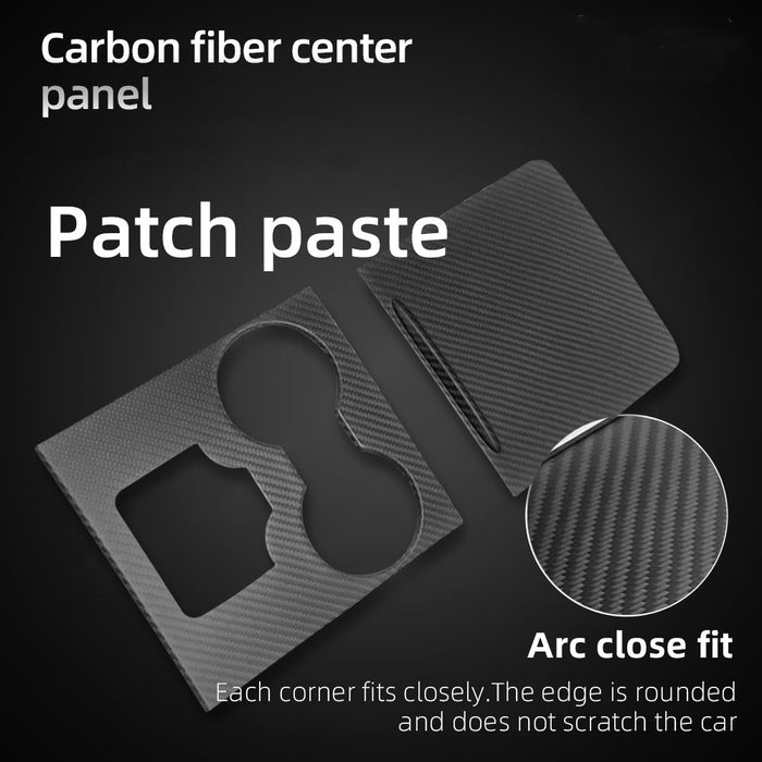 Carbon Fiber Center Console Wrap Cover for Model 3 / Y