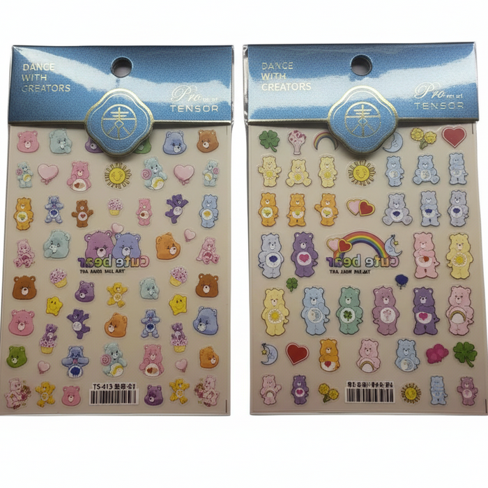 Care Bear Nail Stickers - Character Nail Art Decals