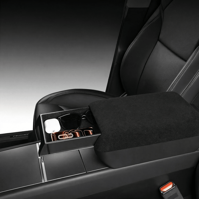 Center Console Armrest Riser with Hidden Sliding Storage for Model 3 Highland & Model Y Juniper - Tesery Official Store