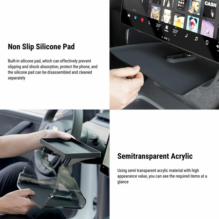 Center Console Organizer Under Screen Storage for Tesla Model 3 & Model Y - Tesery Official Store