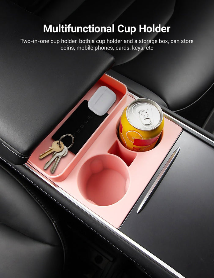 Center Console Silicone Cup Holder For Tesla Model 3/Y - Tesery Official Store