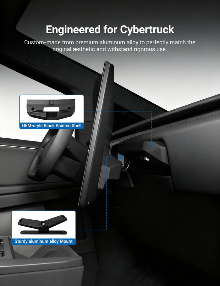 Center Screen Swivel Rotating Mount Kit for Tesla Cybertruck - Tesery Official Store