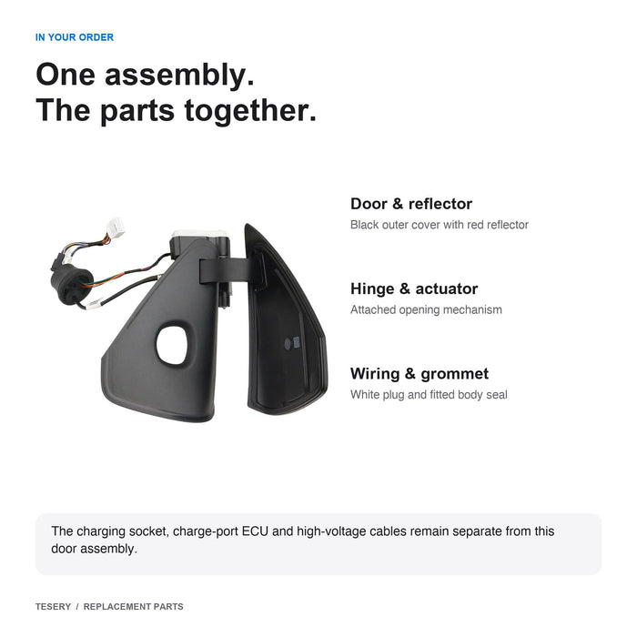 Charge Port Door Assembly for Tesla Model 3 / Model Y – North America - Tesery Official Store
