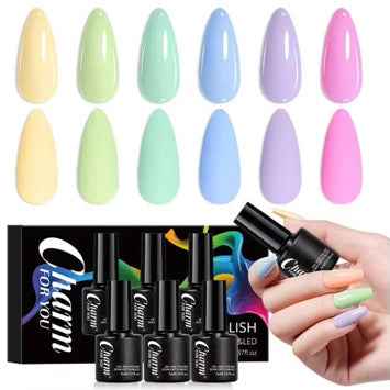 💖 Charm For You Pastel Mini Gel Polish Set - 6pc