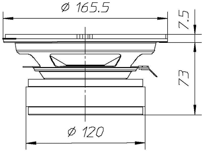 Ciare CW162 woofer dalla potenza di 200 W e 90 W RMS a 4 Ohm con diametro 165 mm - TechSoundSystem.com