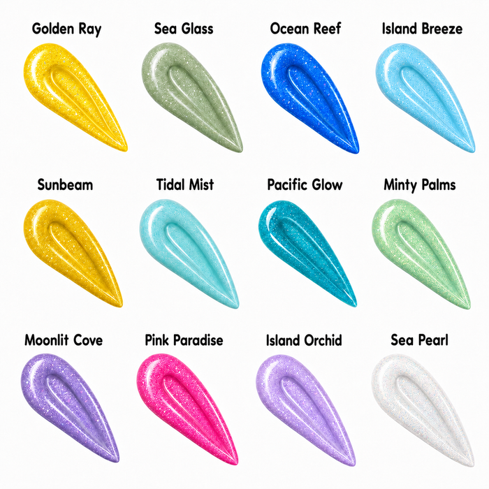 Summer Sand & Sea Nail Acrylic Powders - Drip Lab Nail Co.