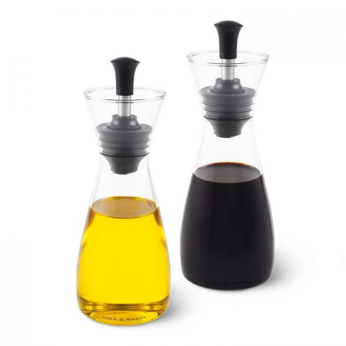 Coffret Cole & Mason Classic huilier et vinaigrier en verre