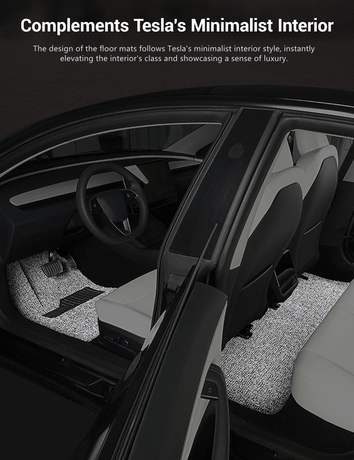 Coil Floor Mats for Tesla Model 3 Highland & Moel Y Juniper - Tesery Official Store