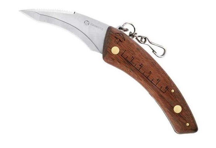 Couteau à champignon Maserin 12cm + brosse intégrée
