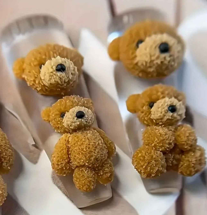 🧸 “Cuddle Bear 3D Silicone Mold – Textured Teddy Nail Mold”