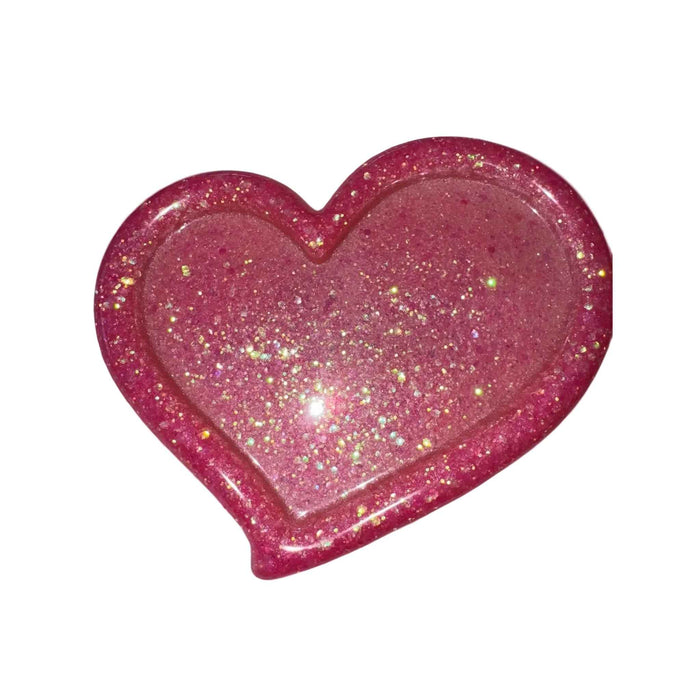 Custom heart shaped Dappen Dish and matching Charm Tray.
