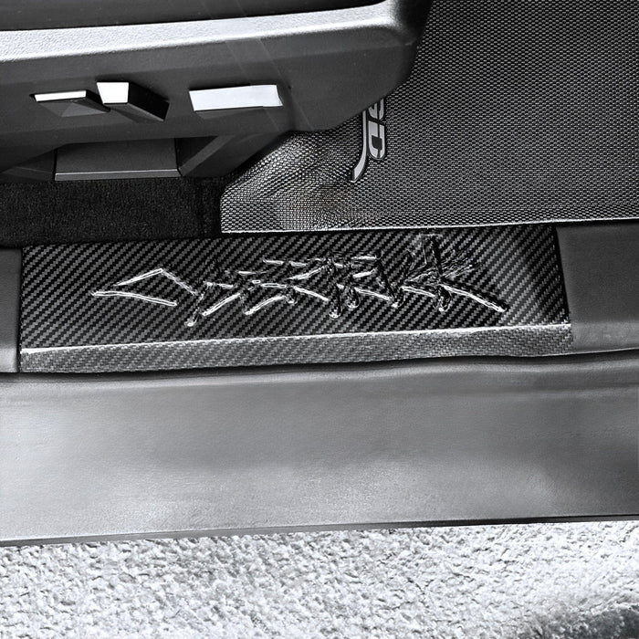 Cybertruck Performance Look Carbon Fiber Front Door Sill Trim (1 Pair) - Tesery Official Store