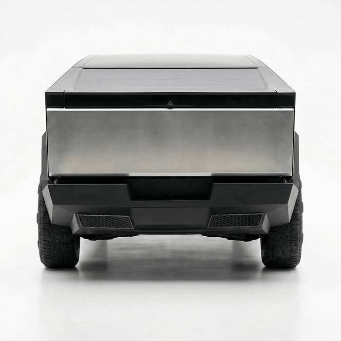 Cybertruck Rear Bumper Honeycomb Trim Cover – Carbon Fiber Style Protective Guard - Tesery Official Store