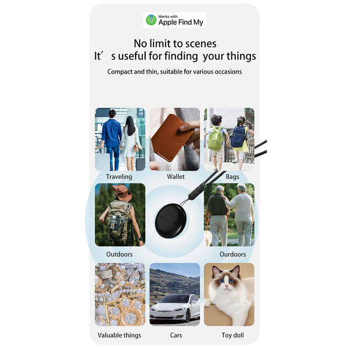 *Donut Offer*  Wireless GPS Tracker Black with Precision GPS Technology for Real-Time Anti-Loss Tracking
