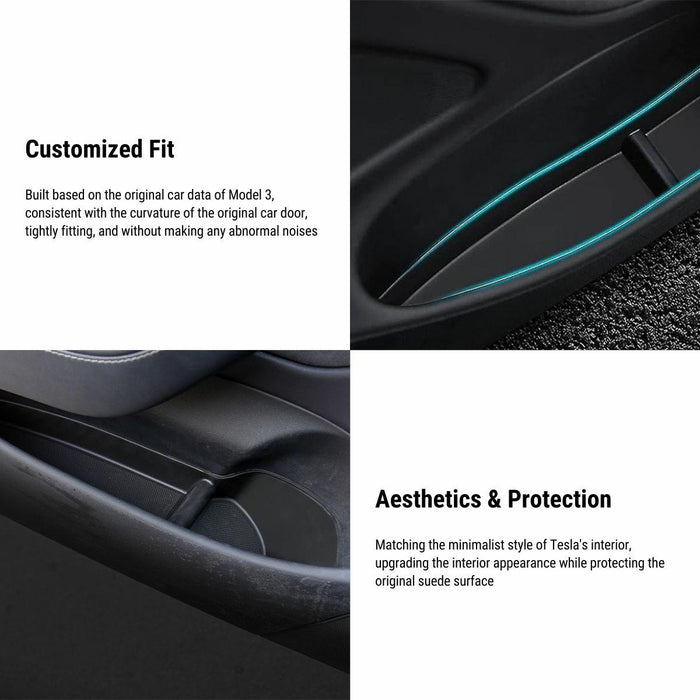 Under Door Storage Box Organizer for Tesla Model 3 2017-2023 (4 pcs) - Tesery Official Store