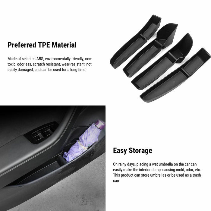 Under Door Storage Box Organizer for Tesla Model 3 2017-2023 (4 pcs) - Tesery Official Store