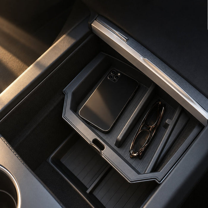 Double-Layer Center Console Storage Box for Model 3 Highland/Y Juniper | 3 Colors - Tesery Official Store