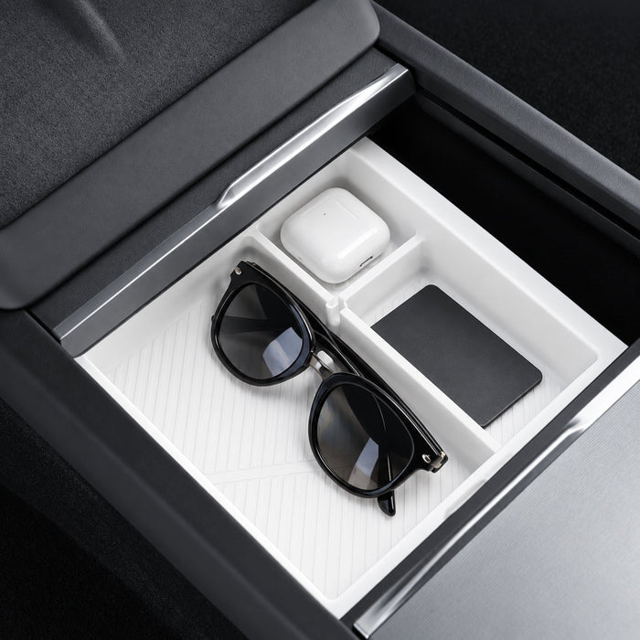 Double-Layer Center Console Tray for Model 3 Highland / Model Y Juniper / YL - Tesery Official Store