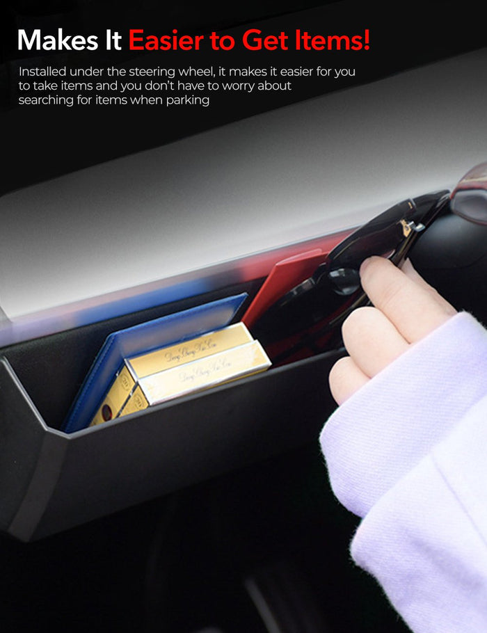 Driver Side Dash Panel Storage Box for Tesla Model Y/3 - Tesery Official Store