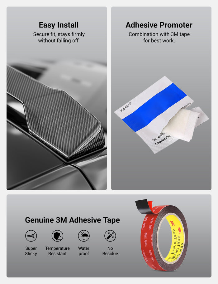 Dry Carbon Fiber Roof Spoiler for Model Y 2020-2026 | TESERY